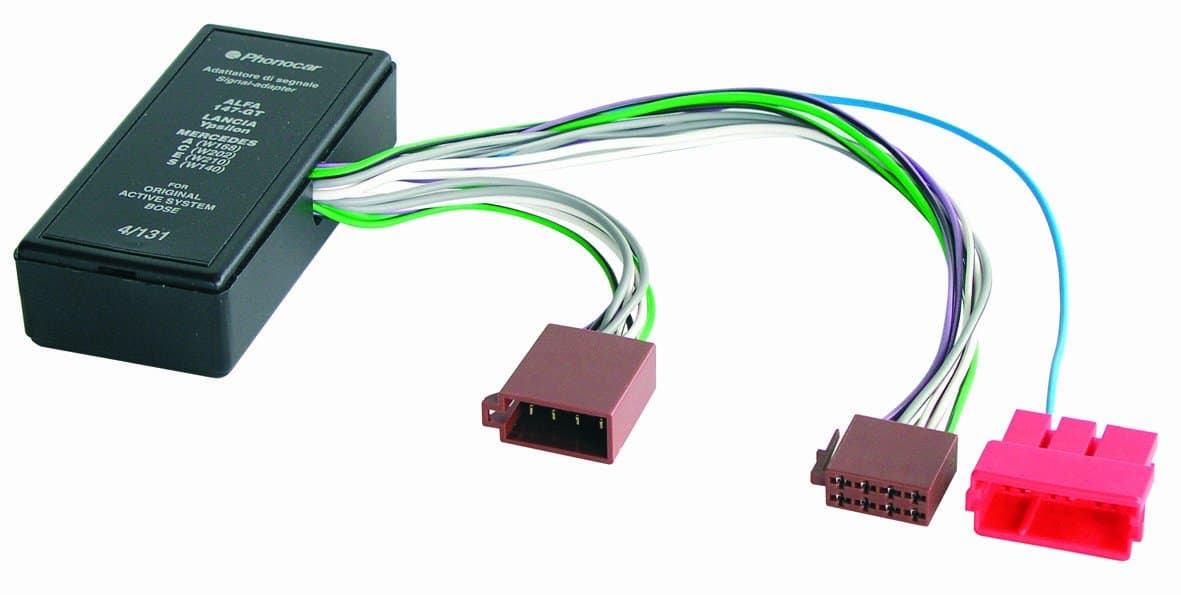 Phonocar 4/131 Interface for Hi-Fi Systems in Alfa Lancia Mazda Mercedes and Nissan Multi Coloured