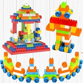 Humming Bird Toys Building Blocks for Kids Building and Construction Bricks Block Set Puzzle Games for 3 Years+ Kids Children Boys and Girls Educational & Learning 250+ Pcs (Multicolour)