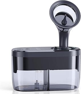 KAUGIC Water Powered Ear Cleaner, Electric Ear Wax Removal Kit, Ear Irrigation Kit with Sewage System and 4 Clean Mode, Safe and Effective Ear Flushing Kit for Adults with 3 Ear Tips - Black