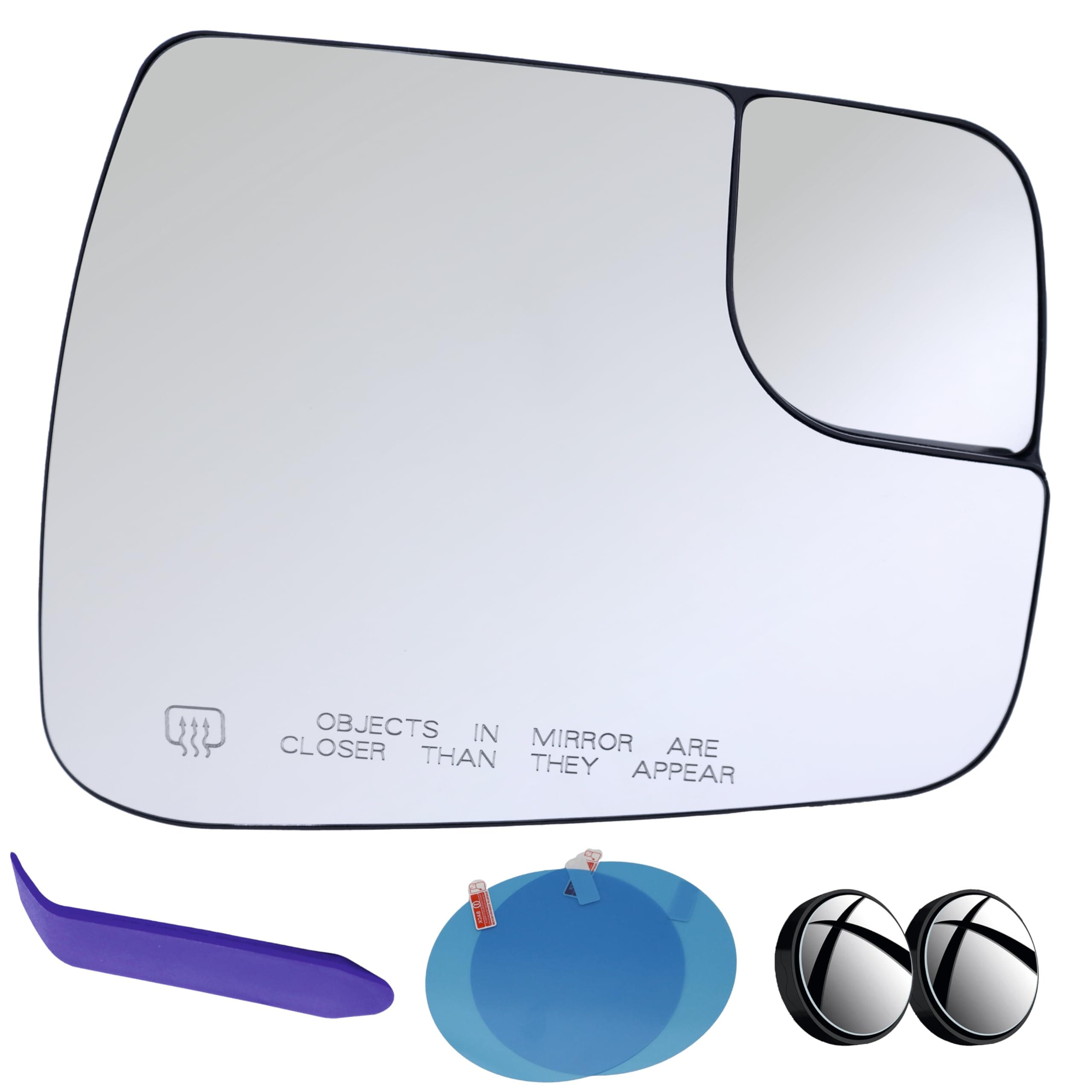 EAP Passenger Side Mirror Glass Compatible with Dodge RAM 1500 2019-2025, Heated 68402036AA 68402118AA 68402092AA 68484444AA 68484442AA