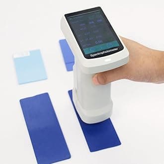 AMTAST Spectral Colorimeter Color Meter Color Testing Equipment, Repeatability≤0.02, Inter-Instrument Agreement≤0.2, Color Measuring Device Meter AMT539C