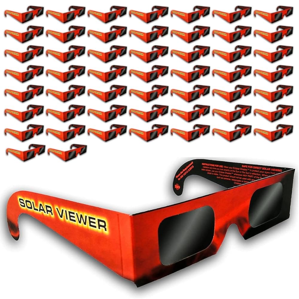 Thousand Oaks Optical Solar Eclipse Glasses (Pack of 50) CE & ISO Certified