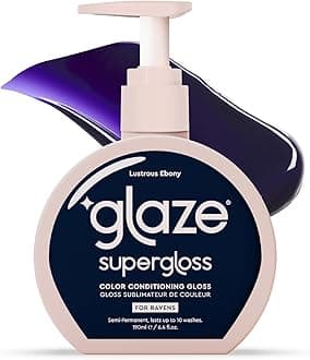 Super Gloss Colour Conditioning – Lustrous Ebony for Natural Black Hair – Semi-Permanent Rinse Out Hair Gloss Enhancing Colour & Boosting Shine & Hydration