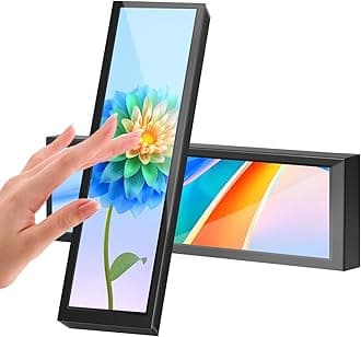 8.8 inch PC Temperature Monitor, Touch Screen Monitor, PC Sensors Panel Monitor, Mini USB IPS Screen for Raspberry Cake, PC CPU Ram Data Monitor aida64