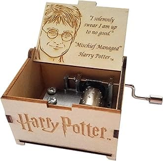 TheLaser'sEdge Harry Potter Mini Music Box with Hedwig's Theme - Harry Potter Solemnly Quote