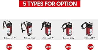 20W Laser Module 450nm Engraving La-ser He-ad High Precision Engraving Metal Wood for Laser Engraving Machine CNC Router Cutting Machine