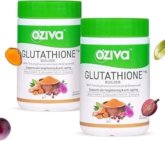 Plant Based Glutathione Builder | Glutathione Tablets for Skin Glow & Anti-Ageing | Sugar free, Antioxidant supplements with Grapeseed, Vitamins C & E, Selenium, 120 Veg Capsules