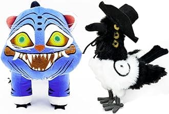 Demon Plush,Hunters Tiger Toy Cute Plushie Collectible Stuffed Animal For Boys Girls Adults Fans Halloween Birthday Gifts And Desktop Decor For Kids Toys And Plush Collectors. (2PCS)