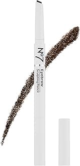 No7 Beautiful Eyebrows Sculpting Pencil - Brown - Precision-Tip Eyebrows Pencil with Angled Brush Tip - Sculpting Brow Pencil with Spoolie Brush to Comb & Style Brows - (0.2g)