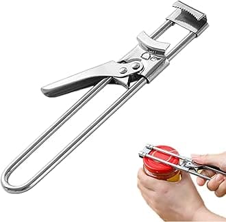 Adjustable Multifunctional Stainless Steel Can Opener,Jar Opener for Weak Hands,Jar Lid Opener