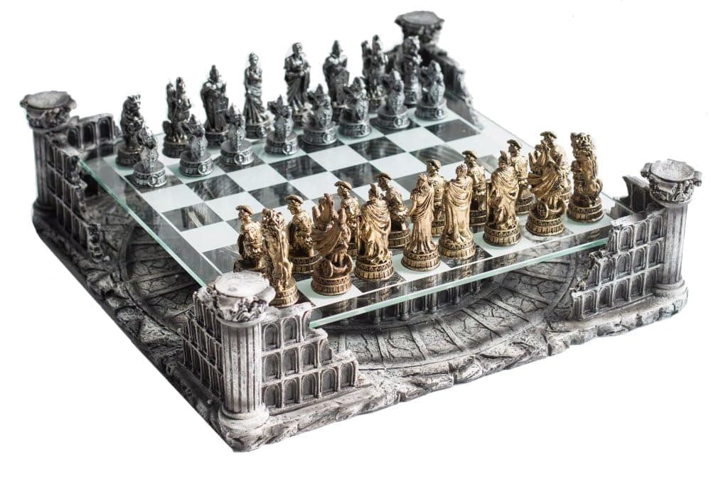 CHH Roman Gladiators 3D Chess Set Games