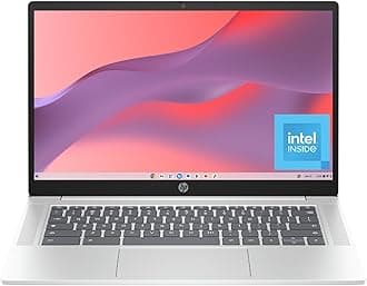HPChromebook 14 inch Laptop, FHD Display, Intel N100, 4 GB RAM, 64 GB eMMC, Intel UHD Graphics, Chrome OS 14a-nf0009nr (2024)