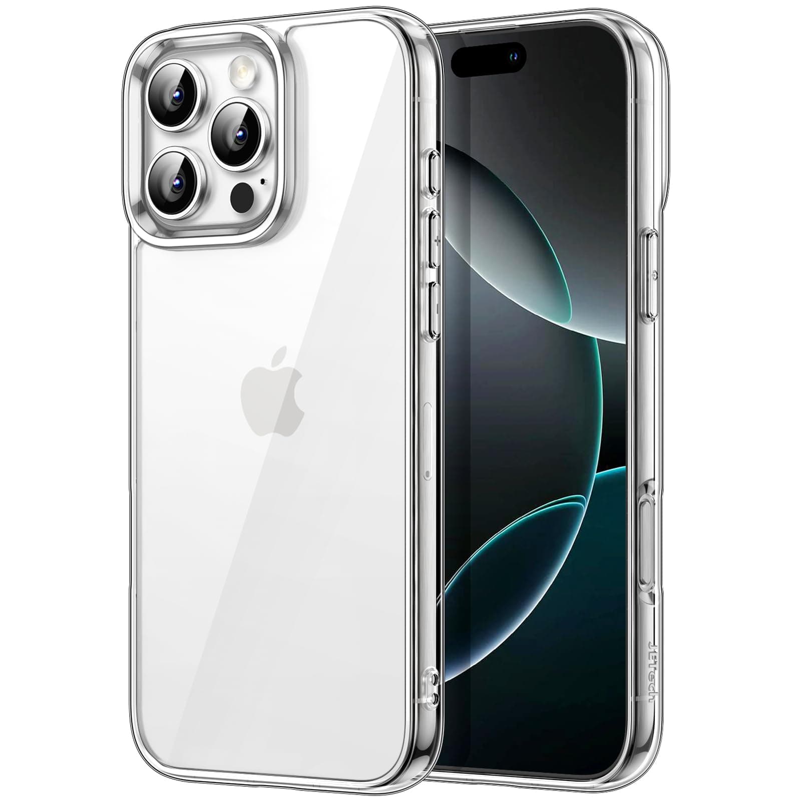 Case for iPhone 16 Pro Max 6.9-Inch, Non-Yellowing Shockproof Phone Bumper Cover, Anti-Scratch Clear Back (Clear)