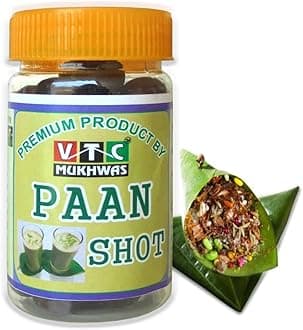 VTC MUKHWAS Paan Shots Instant Paan, Mouth freshener, Mukhwas Sweet Pan Flavor Candy 150 g