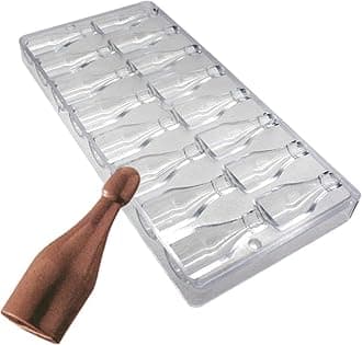 Goldbaking Bottle Shaped Chocolate Mold Poly-carbonate Candy Mould Hard PC Chocolate Molds
