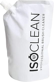 ISOCLEAN Makeup Brush Cleaner Refill Pouch - Liquid Makeup Cleaner Solution for Makeup Brushes and Makeup Tools - Cleans Bristles - No Rinse Formula dries in 60 Seconds - Vegan, Cruelty-free - 165ml