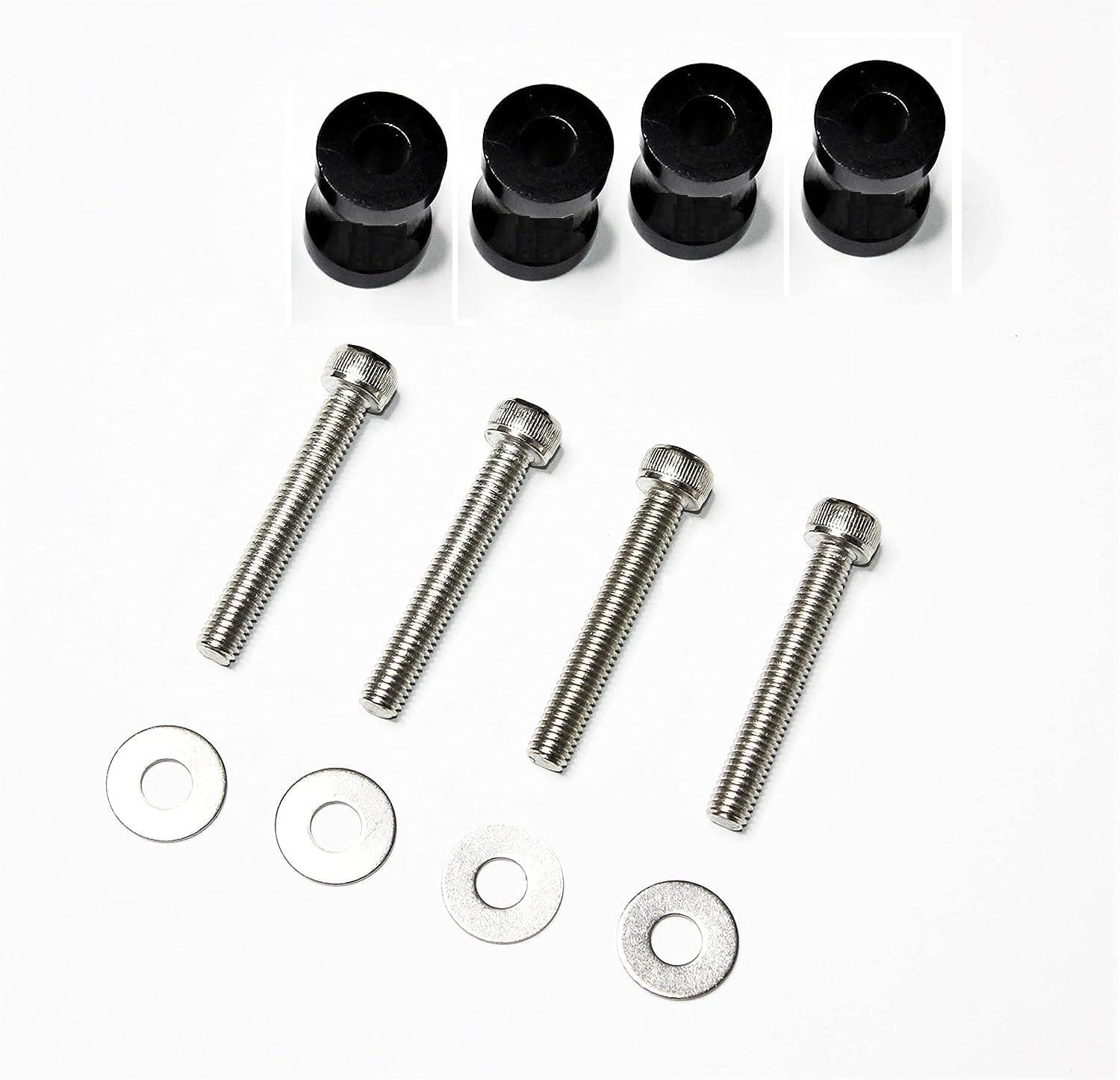 RE Himalayan Interceptor 650 GT 650 Continental Front Mud Guard Raising Kit Black Risers