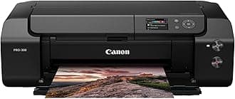 Canon imagePROGRAF PRO-300 Wireless Color Wide-Format Printer, Prints up to 13"X 19", 3.0" LCD Screen with Profession Print & Layout Software and Mobile Device Printing, Black, One Size