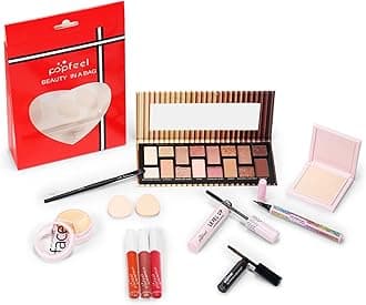 Joyeee Makeup Gift Set, 12 Pcs Full Kit Come with Eyeshadow Lipstick Lipgloss Concealer etc, for Face Eyes Lip, Complete Starter Bundle for Women and Girls, Portable Beauty Set with Storage Bag#3