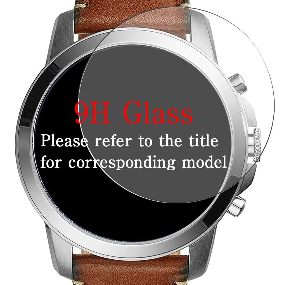 [3 Pack] Puccy Tempered Glass Screen Protector Compatible with CASIO Sports SGW100-1V Film Protectors Anti Scratch Bubble Free for Smartwatch