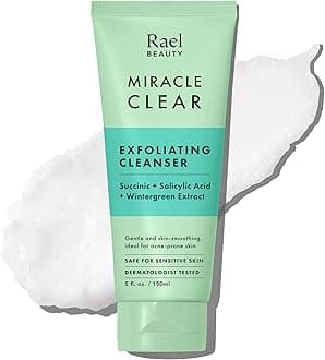 Miracle Clear Facial Cleanser – Makeup Remover, Daily Face Wash, Gentle Deep Pore Cleansing Korean Skin Care for Oily & Combination Skin (Exfoliating Cleanser, 5.1 fl. oz)