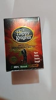 Happy Knights Natural Supplement for Men – Enriched with Korean Red Ginseng & Royal Jelly – Boosts Stamina, Strength, Vitality & Vigour Natural