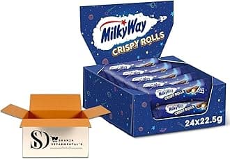 Milky Way Crispy Rolls Chocolate Bar 22.5g Pack Of (24 Bars (Full box))