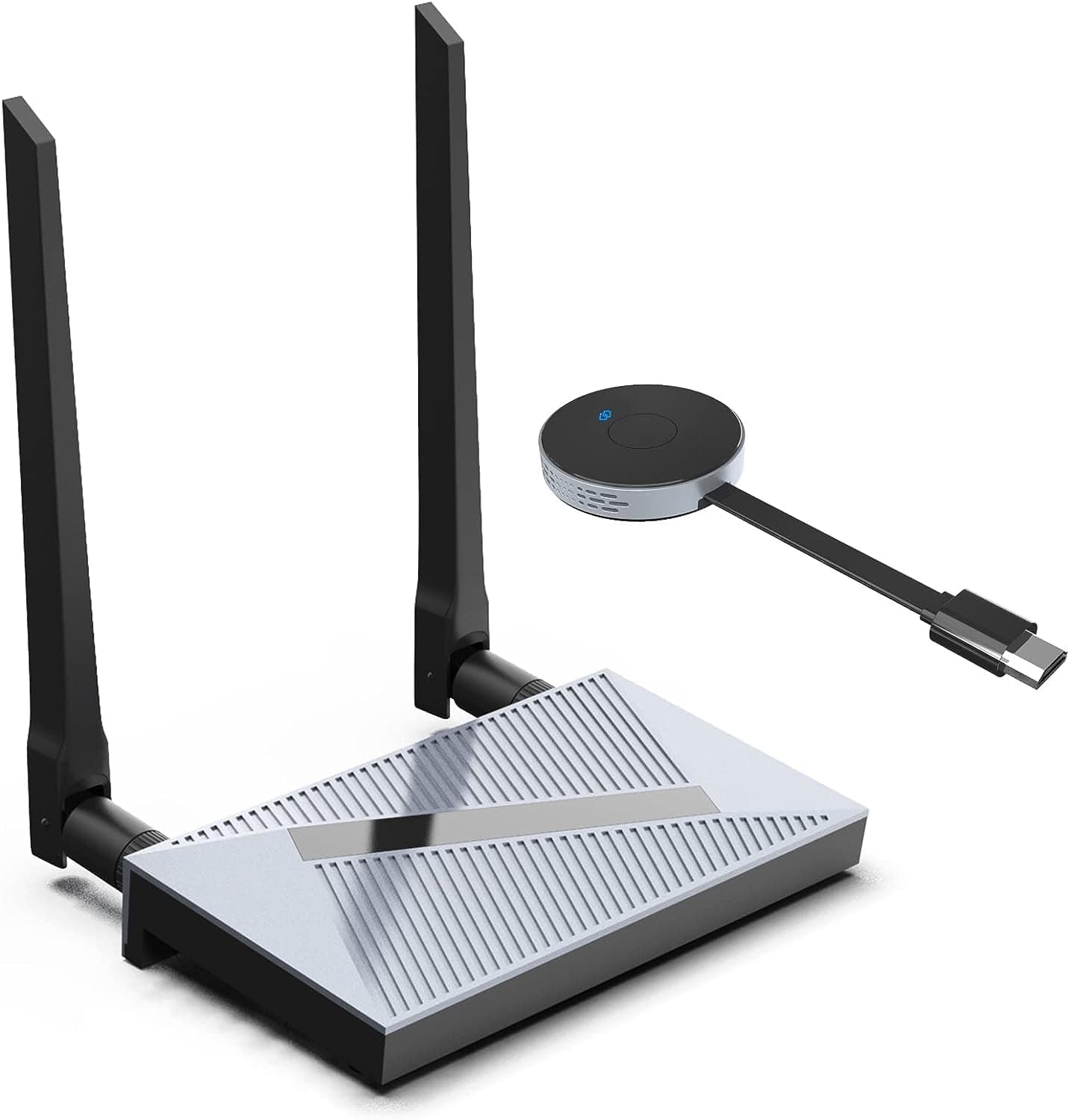 ANYGET Wireless HDMI Transmitter and Receiver, Wireless HDMI Extender Kit, HDMI Dongle Adapter Support 4K@30Hz,Support 2.4/5GHz for Streaming Video/Audio from Laptop, PC, Smartphone to HDTV/Projector