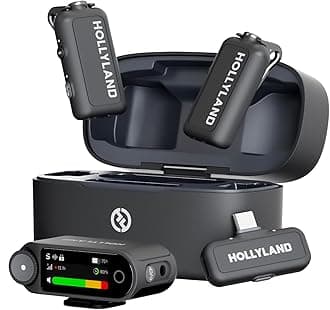 Lark MAX 2 Wireless Lavalier Microphone for iPhone/Camera/Android, AI Noise Cancelling, 32-bit Full-Chain Audio, 340m Transmission (Combo, 2TX + 2RX + Charging Case)