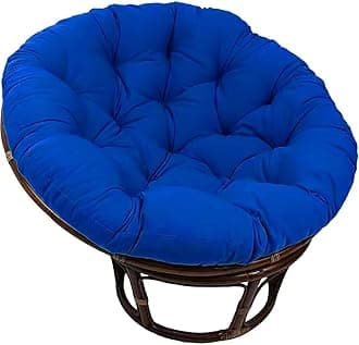 Large Round Papasan Chair Cushion, Thick Outdoor Rocking Chair Cushion, Rattan Hanging Basket Cushion, Egg Nest Replacement Pad(Blue 2,100 * 100cm)