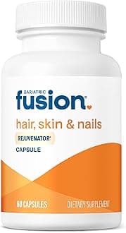 Bariatric Fusion ONE Per Day Bariatric Hair Skin and Nails Vitamins REJUVENATOR for Women | Vegan Hair Growth Vitamins with Biotin, Vitamin B12, and B1 | Easy to Swallow | 60 Capsules