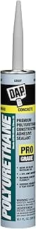 DAP Polyurethane Premium Construction Adhesive Sealant, Gray, 10.1 Oz (7079818814)