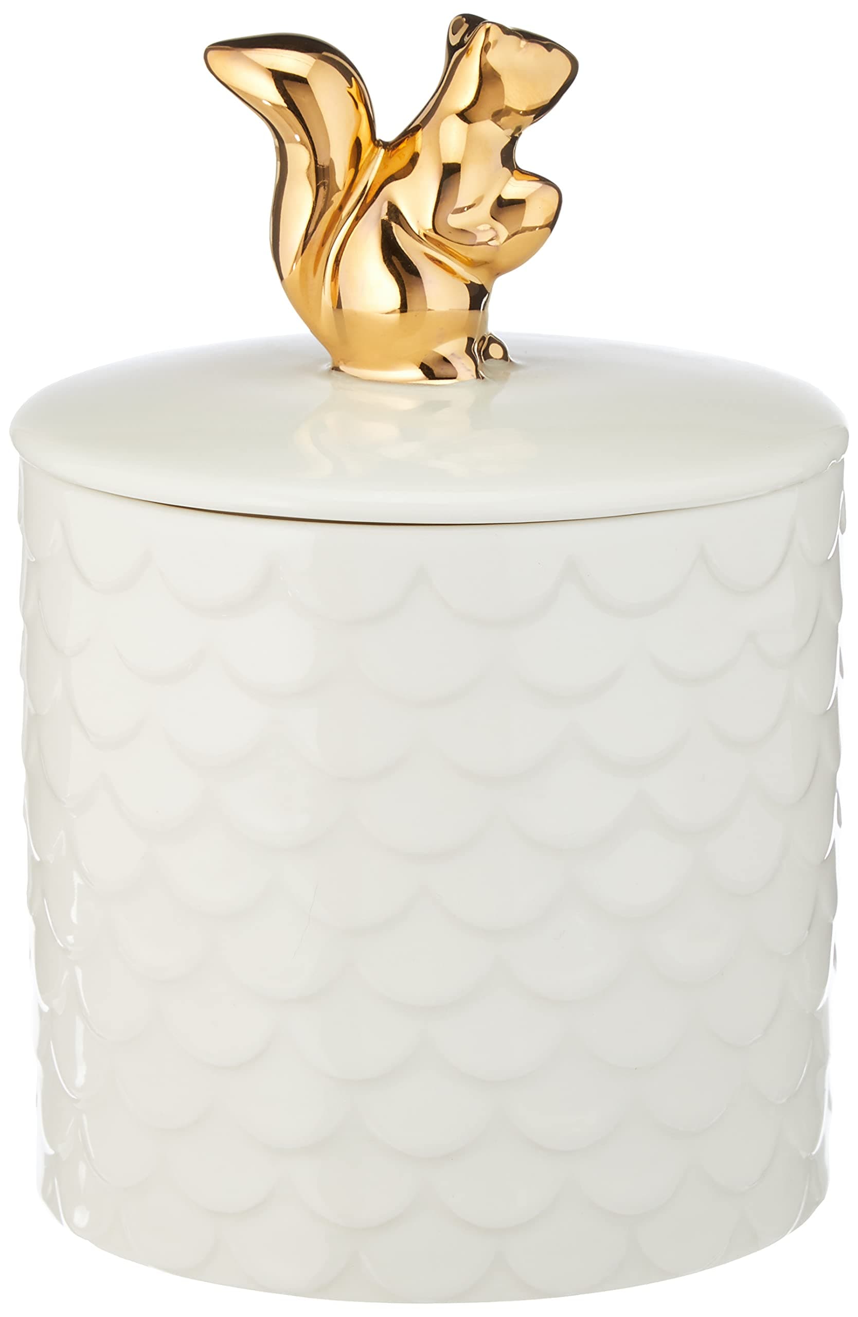 Sagaform Holiday Squirrel jar with lid, White