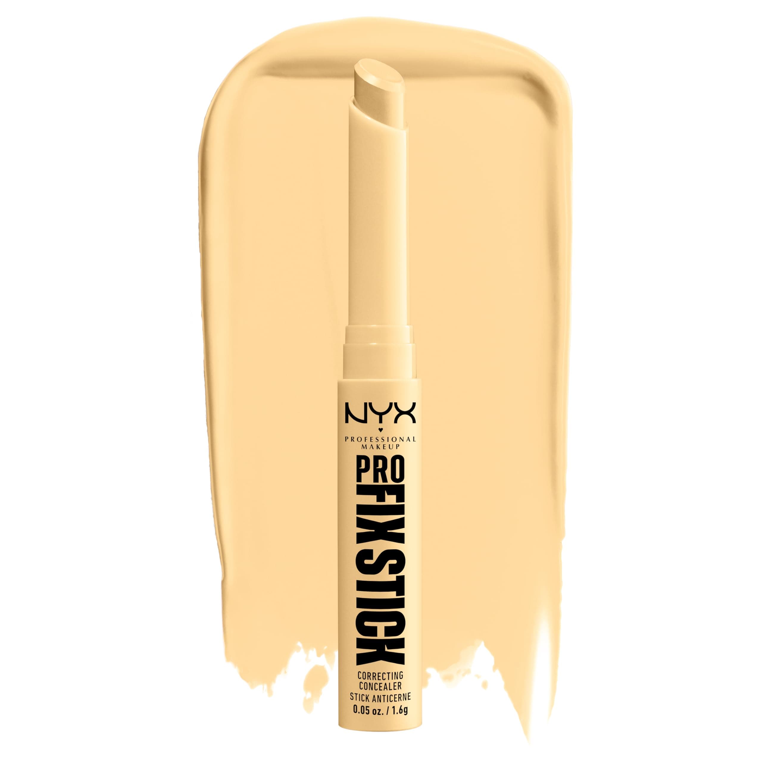 Pro Fix Stick Correcting Concealer, Buildable Medium Coverage Concealer Stick - Yellow