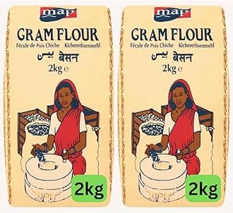 Besan Gram Flour 4kg, Chickpea Flour Gluten Free (2 x 2kg)
