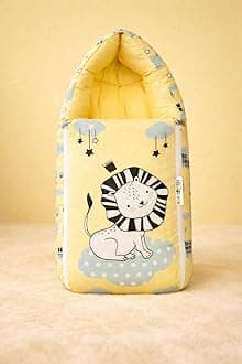 3 in 1 Baby Bed, Sleeping Bag & Carry Nest, Cotton Baby Bedding for New Born & Infant, Travel Friendly Portable Bassinet, for Baby Carrying & co Sleeping, Unisex Baby Sleeping Bed-854