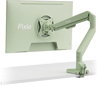 - PS1S Wave Mint Green Single Monitor Arm Stand Desk Mount - Fits up to 32 inches Monitors and up to 19.8lbs. VESA Compatibility and Integrated Cable Management