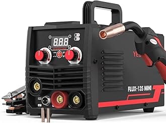 YESWELDER FLUX-135 MINI 135Amp MIG Welder,110V Flux Core Gasless Welder, Flux MIG/Lift TIG/Stick 3-in-1 Welding Machine
