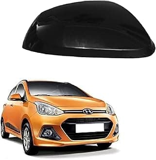 ORVM Side view Mirror Cover or Cap compatible with Hyundai Grand i10 2ND GEN 2014-2019 Year Model- UNPAINTED (RIGHT DRIVER SIDE)