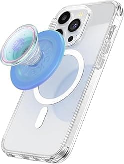 Phone Grip for MagSafe, Magnetic Holder, Phone Stand, Blue - Opalescent Blue