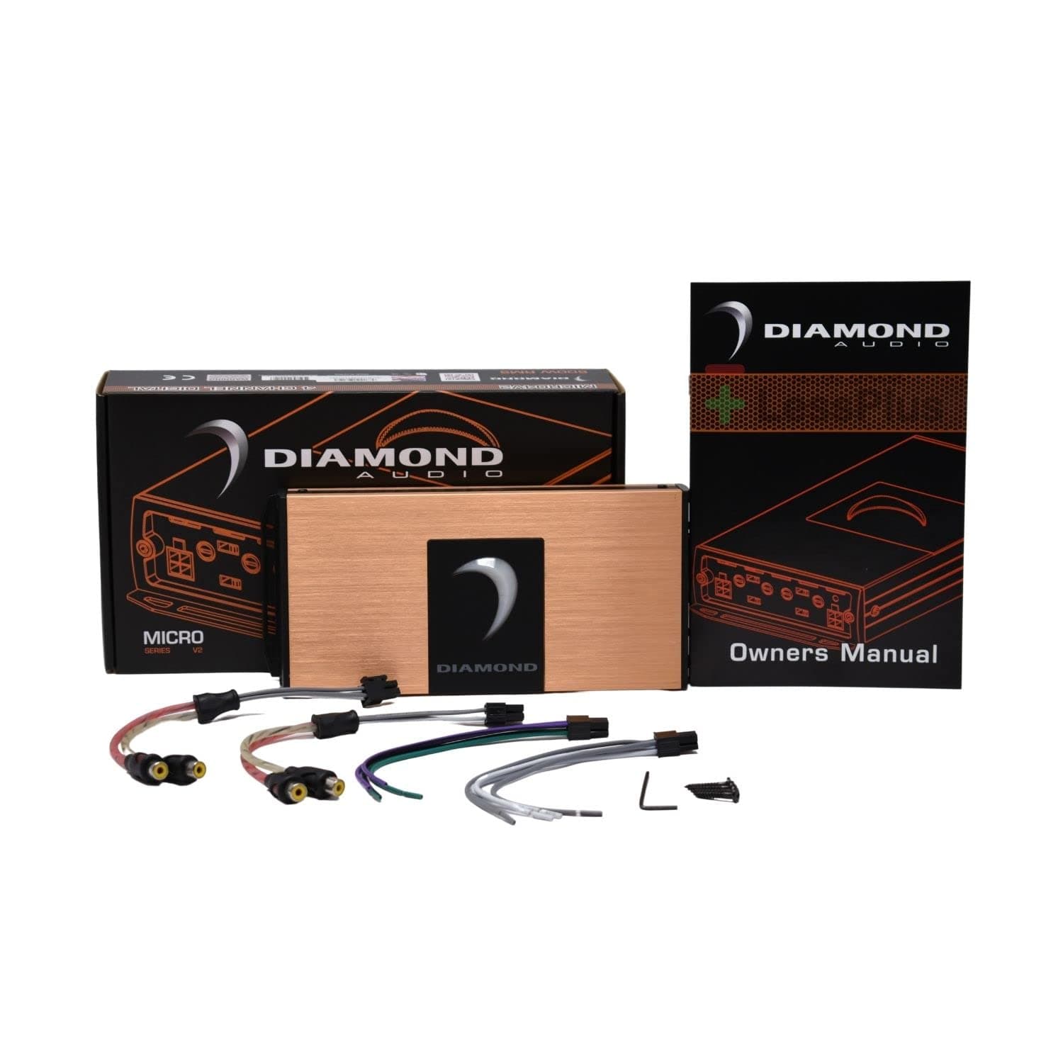 Diamond Audio High-Power Monoblock Full Range Class D Digital Amplifier Micro Series Amplifier (MICRO4V2)