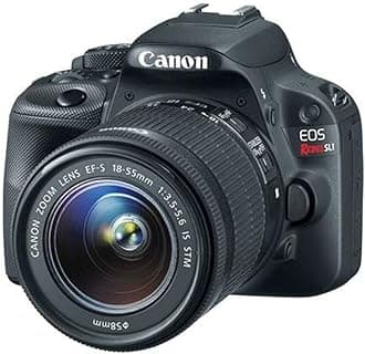 Canon EOS Rebel SL1 18.0 MP CMOS Digital SLR with 18-55mm EF-S is STM Lens Black