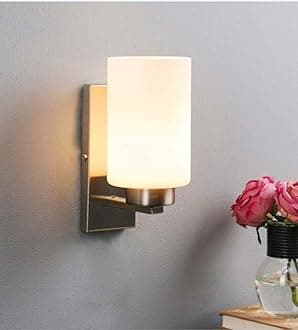 Lyse Decor Wall Lights for Bedroom, Wall Lamps, Bedside Wall Lights, Living Room Wall Lights, Restaurants Lights, Wall Lights for Hall Gallery and Modern Wall Lights (Silver)