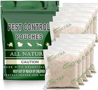 Pest Control Pouches,Rodent Repellent,Rat Deterrent,Mouse Repellant,Mice Repellent,Pest Repellant,Effectively Repel Rodents,Mosquito,Bats,Lizards,Spiders,Ants,Moths,Roaches,Silverfish-10P