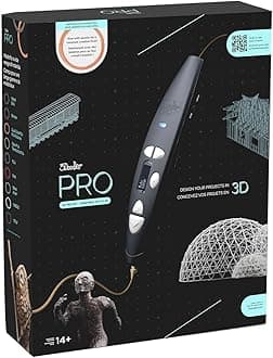 【Official】3Doodler PRO 2025 PSE Certified 3D Pen with Japanese Instructions Pro Tool Industrial 3D Printer Pen 3D Pen High-Performance Filament for Halloween, Christmas, Gift, Wood, Metal, 1.75mm