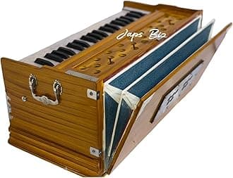 Harmonium- 3 1/4 Octave, Double Bellow, 39 Keys,7 Stopper, 2 Reeds (Bass- Male), With Cover and free carry bag