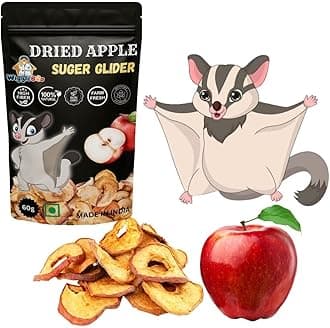 Sugar Glider Treats || Crunchy & Delicious || Nutritious || Healthy & Tasty || All-Natural Snacks Packed with Flavor and Nutrients for Optimal Health and Wellness (Dried Apple)
