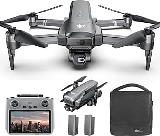 X-Verse SJRC F22 S2+ XR Drone with Cameras 4K HD EIS, RC Screen, RC 6 km, Obstacle Avoidance, 2 Axis Gimbal + Repeater, Professional Foldable Quadcopter (2 Batteries)