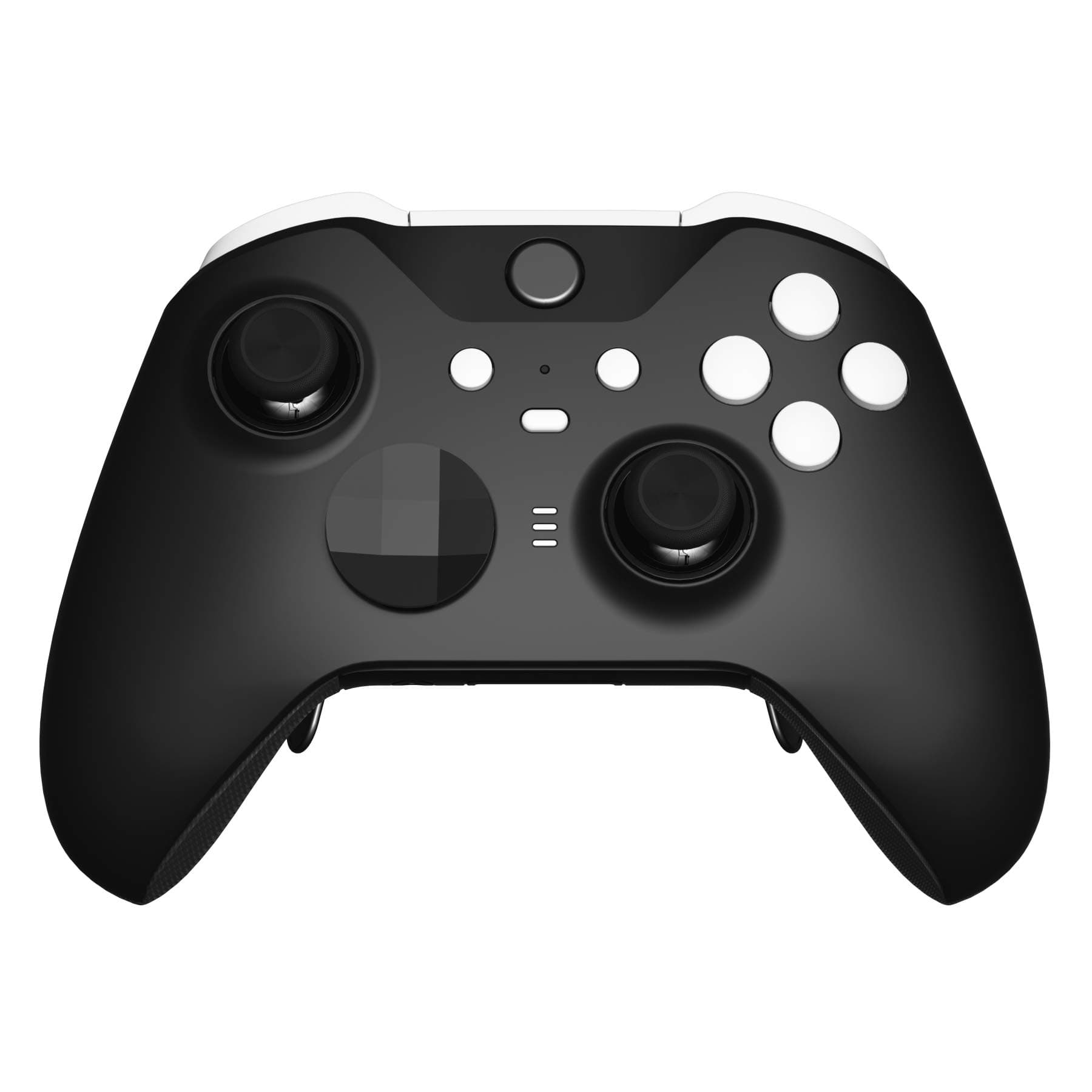 Soft Touch White Replacement Buttons for Xbox One Elite Series 2 Model 1797, LB RB LT RT Bumpers Triggers ABXY Start Back Sync Profile Switch Keys for Xbox Elite Series 2 Core Controller