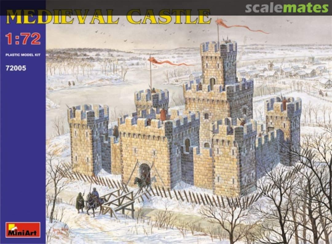MiniArt 1/72 Scale Medieval Castle - Plastic Model Building Kit # 72005